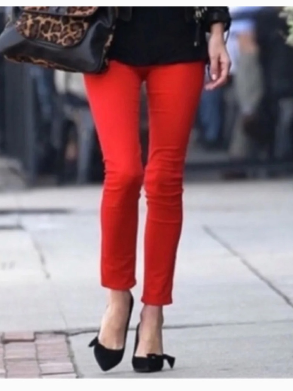 Cynthia Rowley Red Ankle Pants Sz 6